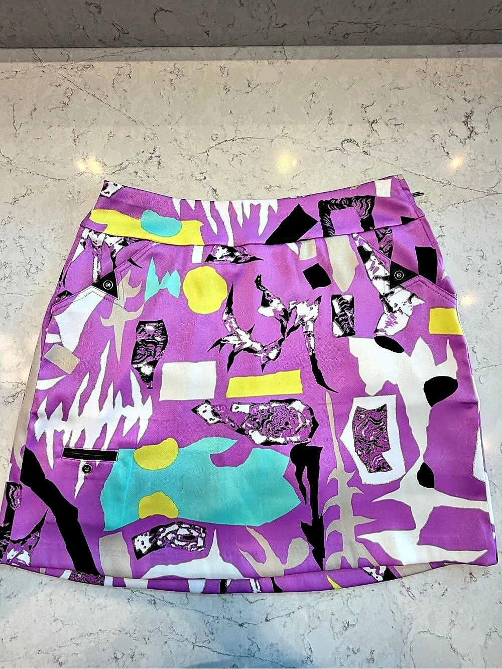 jamie sadock Purple Abstract Print Golf Skort Size 10